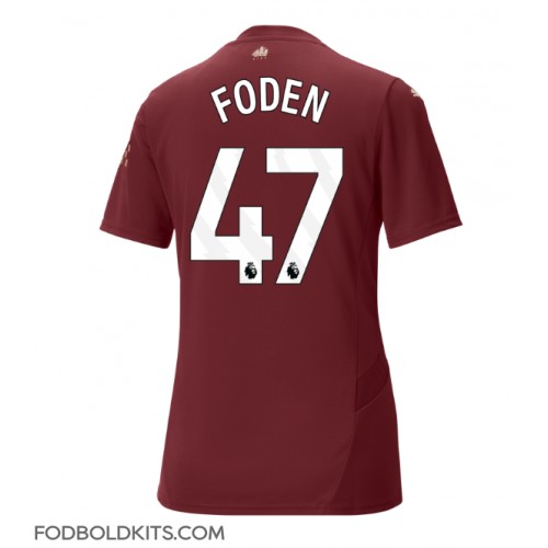 Manchester City Phil Foden #47 Tredjetrøje Dame 2024-25 Kortærmet